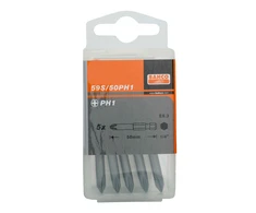 kompleksas 5 vnt. 1/4" Phillips PH1/50mm, Bahco [59S/50PH1]