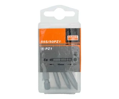5 bitų rinkinys 1/4" Pozidriv PZ1/50mm, Bahco [59S/50PZ1]