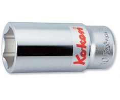 6 taškų prailgintas rankinis lizdas 3/4", varžtams ir veržlėms, 36 mm, Koken [6300M 36]
