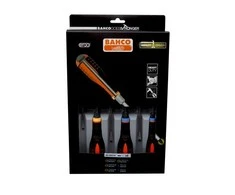 Bahco Atsuktuvų rinkinys ERGO™ kalami 6 vnt - SL3,5/4,5/5,5/6,5; PZ1/2