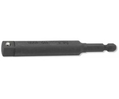 adapteris lizdams, smūgis nuo 1/4" šešiakampio iki 3/8" kvadrato, 150 mm, KOKEN [112-150B]