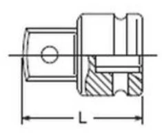 adapter udarowy zwiększający su 3/4" na 1", Koken [16688A]