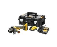 Kampinis šlifuoklis DeWalt DCG409H2T-QW; 18 V; 2x5,0 Ah akum.