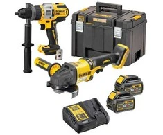 Įrankių rinkinys DeWalt DCK2016T2T-QW (DCD999 + DCG418); 2x6,0 Ah akum.