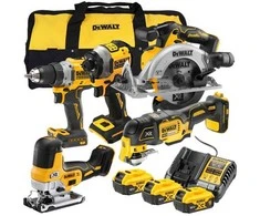 akumulatorowy komplektas Combo DCF850 + DCD800 + DCS335 + DCS355 + DCS565, 18V XR, DeWalt [DCK502P3-QW] 3x5,0Ah