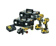 komplektas Combo DCF887 + DCD796 + DCG405, 18V DeWalt [DCK384P2T-QW] 2x5,0Ah