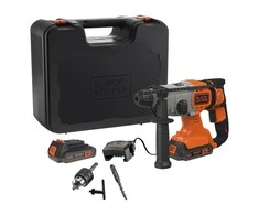 Akumuliatorinis perforatorius SDS+, 18V, 2x2,5Ah, Black &amp; Decker [BCD900E2K-QW]