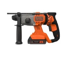 Akumuliatorinis perforatorius SDS+, 18V, 2x2,5Ah, Black &amp; Decker [BCD900E2K-QW]