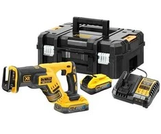 Akumuliatorinis tiesinis pjūklas DeWalt DCS367H2T-QW; 18 V; 2x5,0 Ah akum.