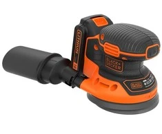 Black &amp; Decker Juodas &amp; Decker Ekscentrinis šlifuoklis Juodas &amp; Decker BDCROS18-QW; 18 V; 1,5 Ah akum.+ pakrovėjas