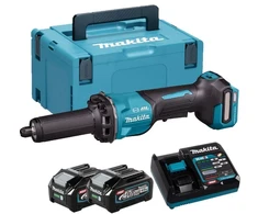 akumuliatorinė szlifierka prosta, 40V max XGT, 6mm, Makita [GD002GM201] 2x4,0Ah, jungiklis łopatkowy