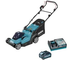 Makita LM003GM103 akumuliatorinė vejapjovė 40Vmax, XGT, 38cm, 1X4,0Ah ličio jonų akumuliatorius DC40RC, 3 viename (pjovimas / surinkimas / mulčiavimas), plastikinis korpusas
