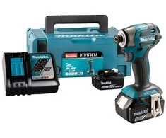 akumuliatorinė wkrętarka smūginis 18V Makita [DTD173RTJ] 2x5,0Ah, LXT