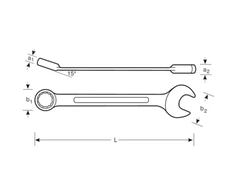 Kombinuotas raktas Bahco 111M 36mm