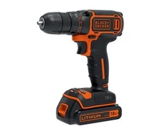 Black &amp; Decker Juodas &amp; Decker Suktuvas-gręžtuvas Juodas &amp; Decker BDCDC18HTSA-QW; 18 V; 1x1,5 Ah akum. + priedai