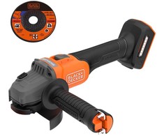 Black &amp; Decker Juodas &amp; Decker akumuliatorinė kampinis šlifuoklis 115mm, 18V, Juodas &amp; Decker [BCG6L8N-XJ]