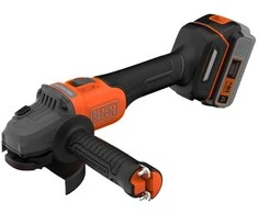 Black &amp; Decker akumuliatorinė kampinis šlifuoklis 115mm, POWERCONNECT 18V, 4,0Ah, Juodas &amp; Decker [BCG6L8F1S-QW]