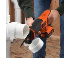Black &amp; Decker Juodas &amp; Decker akumuliatorinė pilarka szablowa 18V Li-lon Juodas+DECKER [BDCR18M1-QW] 4,0Ah