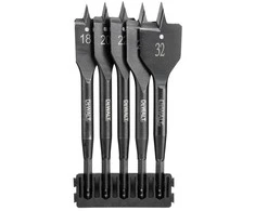 Plunksninių grąžtų rinkinys medienai DeWalt DT70832-QZ; 18-32 mm; 5 vnt.