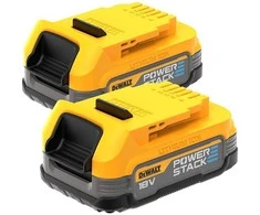 DeWalt 2 baterijų komplektas PowerStack 18V Li-Ion 1,7Ah DeWALT [DCBP034E2-XJ]