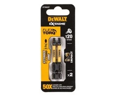 DEWALT POVEIKIO PATARIMAS T20x50 /2vnt.. YPATINGAS POVEIKIO SUKIMAS