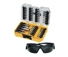 Sukimo antgalių komplektas DeWalt DT70704-QZ; 47 vnt. + akiniai nuo saulės