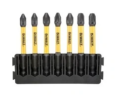 7 vnt. smūginių antgalių 1/4' PZ1, PZ2, PZ3 57 mm DeWALT [DT70822-QZ]