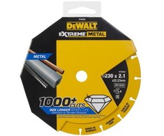 deimantiniai diskai, skirti pjauti plieną, 230 / 22,23 / 2,1 mm, serija EXTREME® METAL, DeWalt [DT40255-QZ]