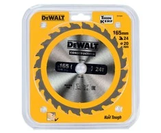 DEWALT PIŁA TARCZ.165x20mmx24z