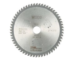 Diskinio pjūklo diskas, skirtas smulkiai pjauti medieną 216/30/2,6 mm, 60 dantų, EXTREME DeWALT [DT4370-QZ]