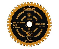 Pjovimo diskas medienai DeWalt; 165x1,65x20,0 mm; Z40; 18°