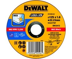 Tarcza DEWALT metalinis diskas 125x1,6 mm