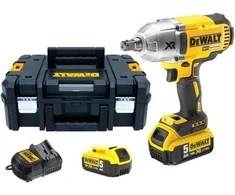 De Walt DEWALT Smūginis veržliasukis 1/2" 12V 1x5,0Ah DCF901P1