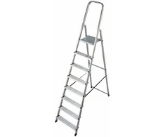 Kopėčios KRAUSE Corda, 8 pakopų, aliumininės, vienpusės, maks. darbinis aukštis 365 cm