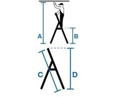 Kopėčios KRAUSE Corda, 8 pakopų, aliumininės, vienpusės, maks. darbinis aukštis 365 cm