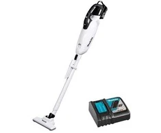 Akumuliatorinis vertikalus dulkių siurblys, balta, 18 V, Makita [DCL283FRFW] 3,0 Ah, LXT