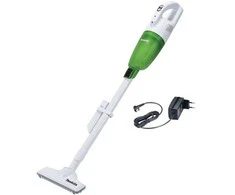 12V max baltas/žalias vertikaliai veikiantis dulkių siurblys, Makita [CL117FDX5] su įmontuota 2.0Ah baterija