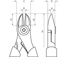 šoninis pjoviklis ERGO su progresyviu pjovimo kraštu 140 mm Bahco [2101G-140IP]