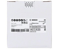 Bosch X-LOCK šlifavimo diskai Best Metal Inox 125 K60