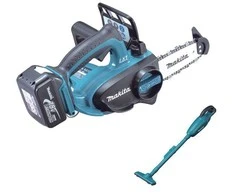 Grandininis pjūklas Akumulatorowa pjūklas grandininis 11,5cm do wysięgnika 18V Li-Ion 2x5,0Ah Makita [DUC122RTE] + Dovana rękawice