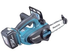 Grandininis pjūklas Akumulatorowa pjūklas grandininis 11,5cm do wysięgnika 18V Li-Ion 2x5,0Ah Makita [DUC122RTE] + Dovana rękawice