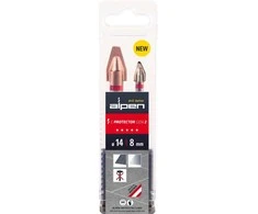 Grąžtas komplektas 2vnt.. wierteł do bardzo twardych płytek ceramicznych i gresu, 8 i 14mm, C PROTECTOR GEN 2, ALPEN [0000304002100]