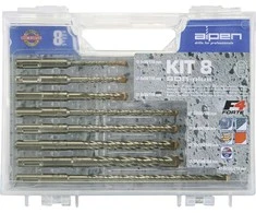 Grąžtas komplektas 8 vnt. wierteł do betonu SDS+, Alpen KIT-8 [0080704100100]