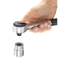 grzechotka su laikikliu obrotowym, 1/2", 251mm, 60 zębów, FACOM [S.360]