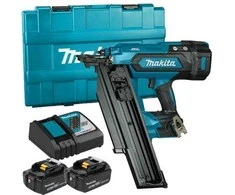 Akumuliatorinis vinių kalimo įrankis apvalioms vinims 50–90 mm, 18 V, Makita [DBN901RTE] 2 x 5,0 Ah, LXT