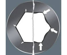 Grąžtas HEX 1/4" antgalis šešiakampiams varžtams, dydis 1/16", HEX-Plus serija, WERA [05135070001]