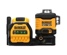 DeWALT kryžminių linijų lazerinis nivelyras DCE089D1G18 12V/18V  (1x2.0 Ah)