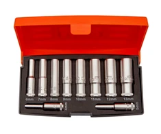 Bahco Gilių galvučių rinkinys 4-13mm 1/4" 10 vnt