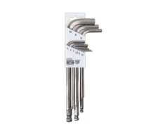 Bahco Inox ofsetinių ilgų apvalių ir šešiakampių raktų rinkinys 1,5-10mm 9 vnt