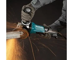 Makita GA5093X01 Kampinis šlifuoklis, 1900 W, 125 mm, SJS², AFT, Mechaninis stabdys, Svirtinis jungiklis, 2800-11500 min-1, antivibracinė šoninė rankena